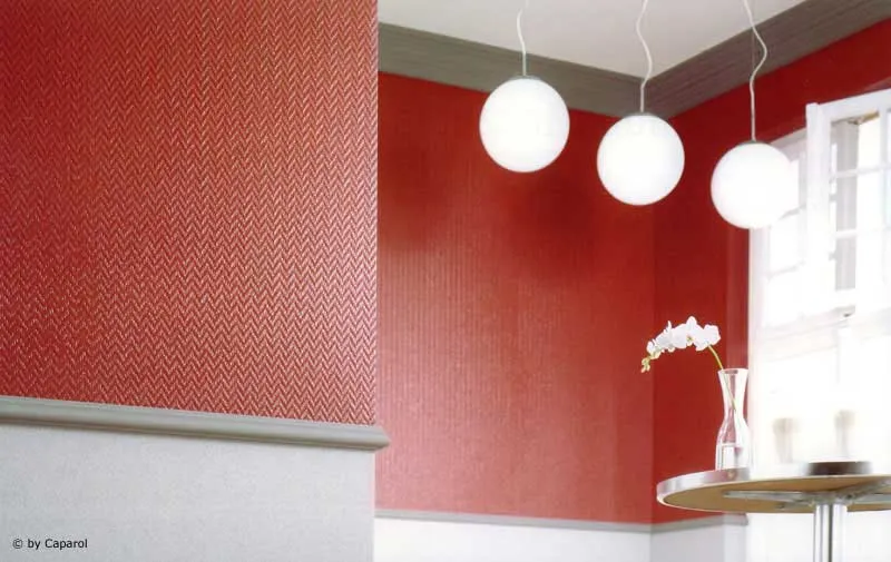 Glasgewebe in Rot mit Sockel