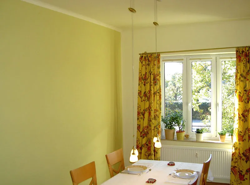 Essbereich in hellem Grün-Gelb